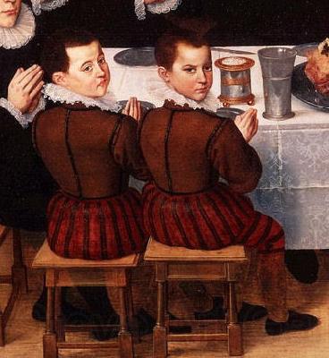 unknow artist FAMILY SAYING GRACE ANTHONIUS CLAEISSINS C 1585 detail